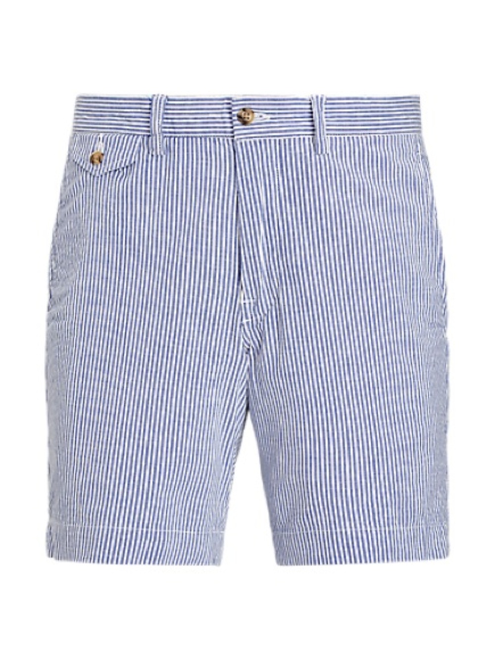Polo Ralph Lauren mens 40 blue stripe 8in seersucker chino cotton shorts EUC